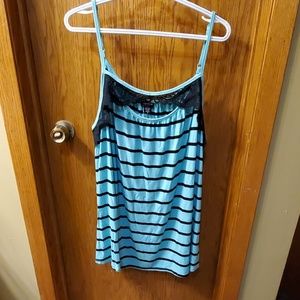 Torrid mint green stripped keyhole tank